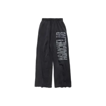 Balenciaga Knitted Sports Pants Men's Black