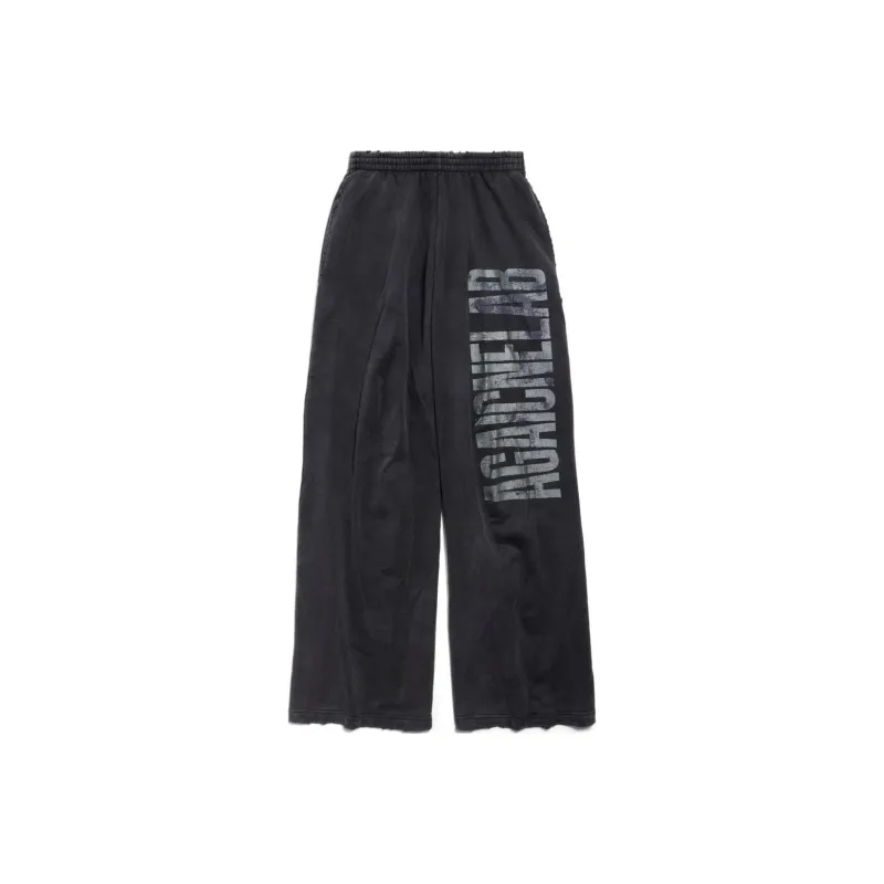 Balenciaga Knitted Sports Pants Men's Black-0