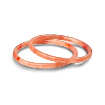 Fortune Gold Colored Glaze Bangles Women's
