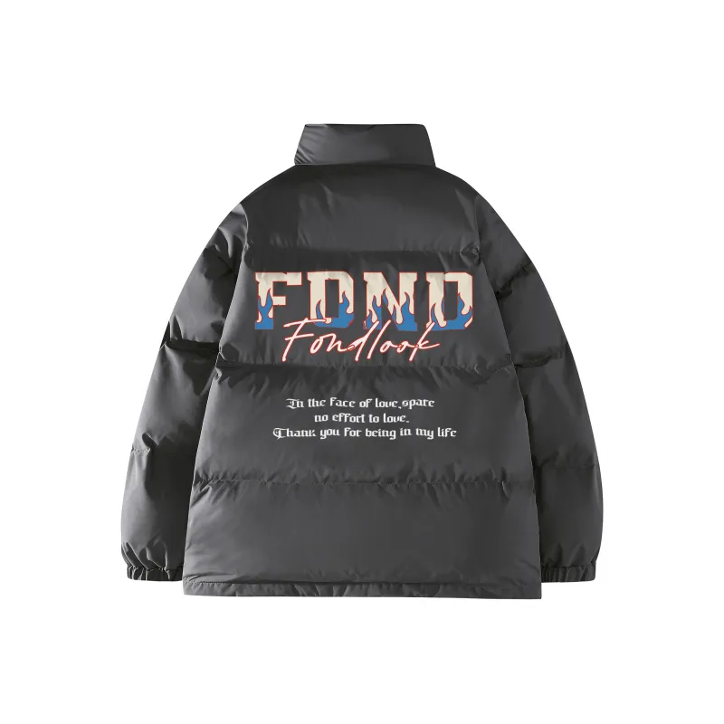 FONDLOOK Puffer Jackets Unisex-8