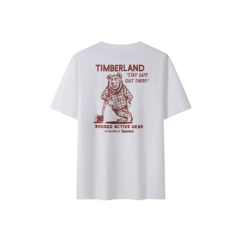 Timberland SS25 T Shirt Men's 100 White-1