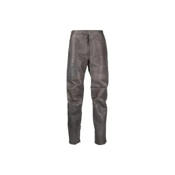 DIESEL SS23 Leather Pants Men Brown