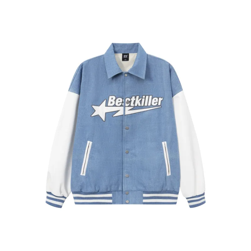 BTK Baseball Jacket Unisex Light Blue-0