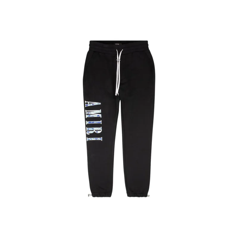 AMIRI Paisley Logo Applique Sweatpants-0