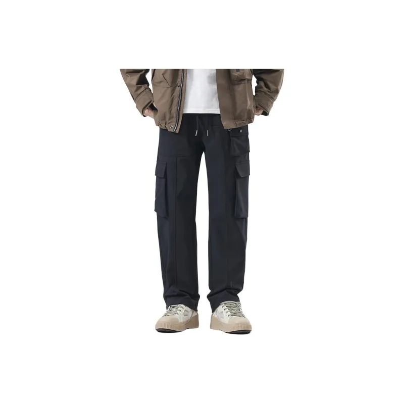 SONGS ALONG Cargo Pants Unisex Dark Blue-16