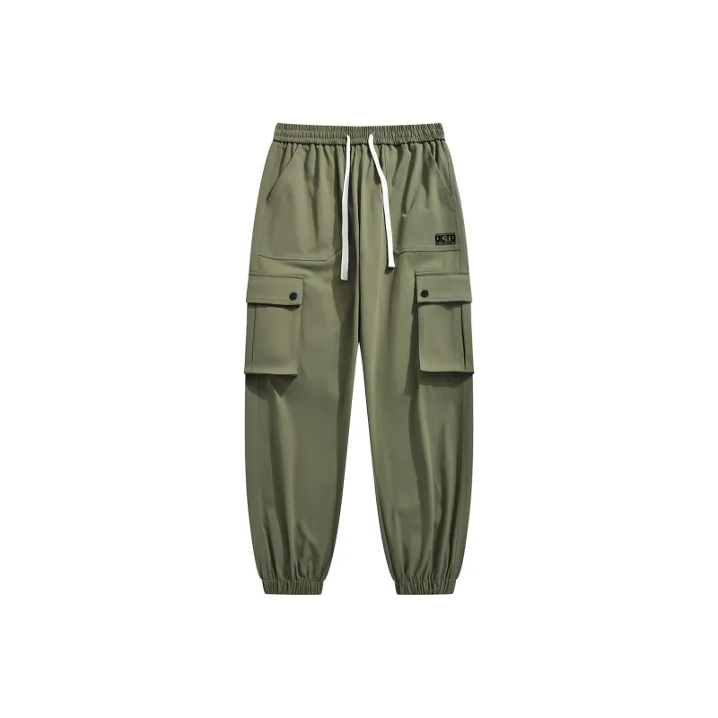 Small Columns Under The Sea Cargo Pants Unisex-6