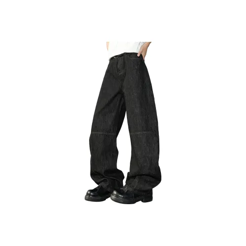 MARK WAFFLE Knitted Sweatpants Unisex Black
