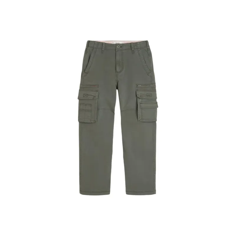 Hollister Cargo Pants Men's Gray Olive-0
