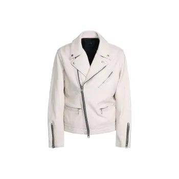 Yohji Yamamoto S'YTE Leather Jacket Unisex White