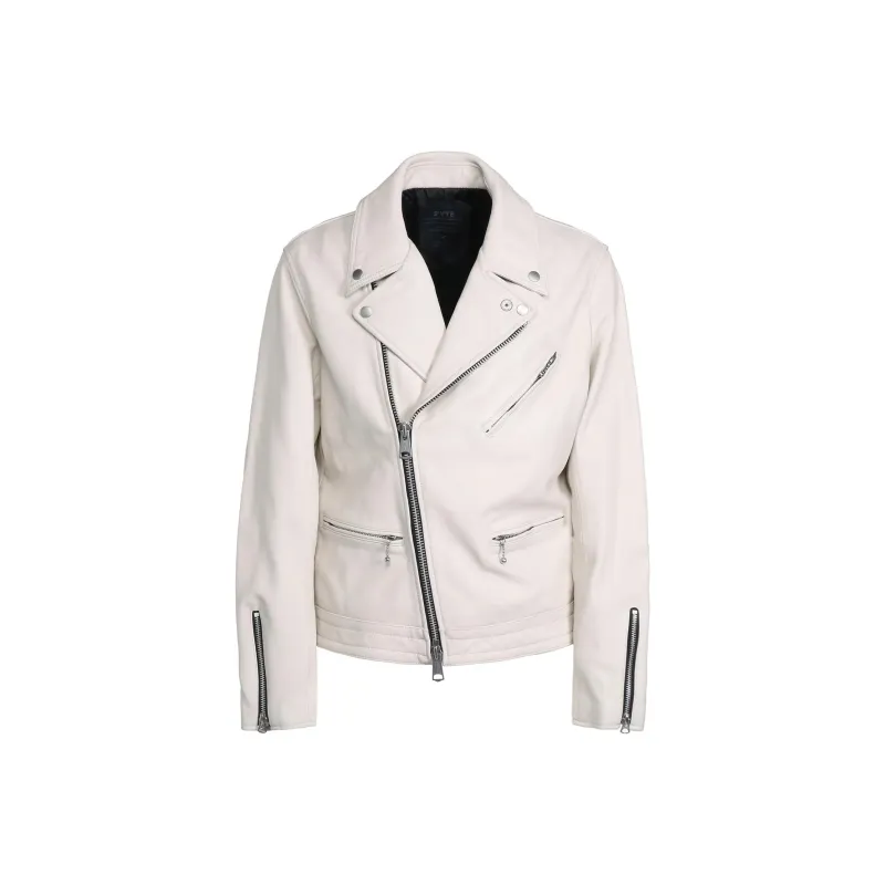 Yohji Yamamoto S'YTE Leather Jacket Unisex White-0