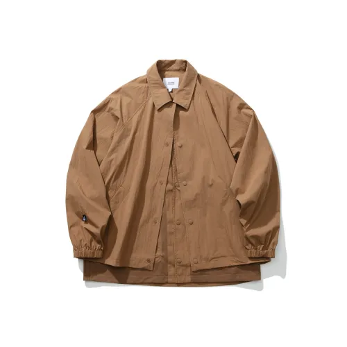 A.B.X Lapel Half Zip Patch Pocket Lightweight Outdoor Half Sleeve Thin Coat Mens