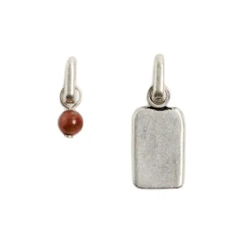 ZARA Metal Earrings Men's Silver