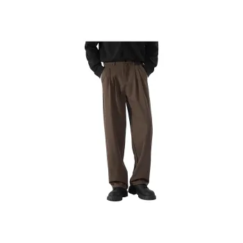 NEAR HERE Casual Pants Unisex Coffee