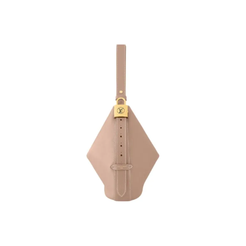 LOUIS VUITTON Low Key Cow Leather Handbag Medium Size Women's Pink-4