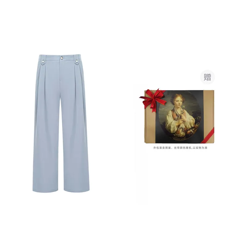VALLEYOUTH Casual Pants Unisex Dusty Blue-2