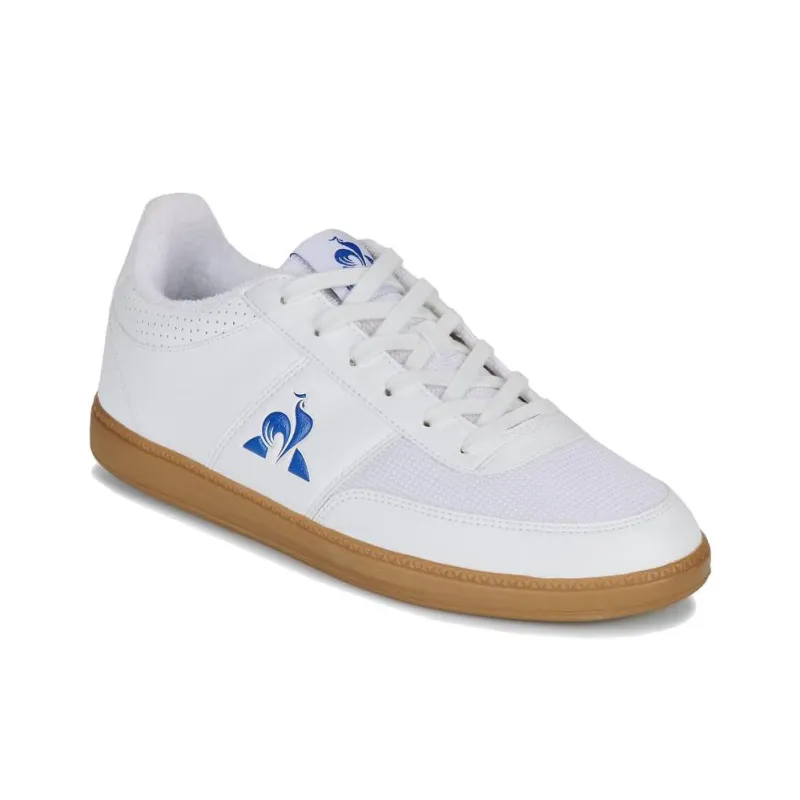 Le Coq Sportif Support Abrasion Resistant Slip Resistant Low Top Skateboard Shoes Men's White-3
