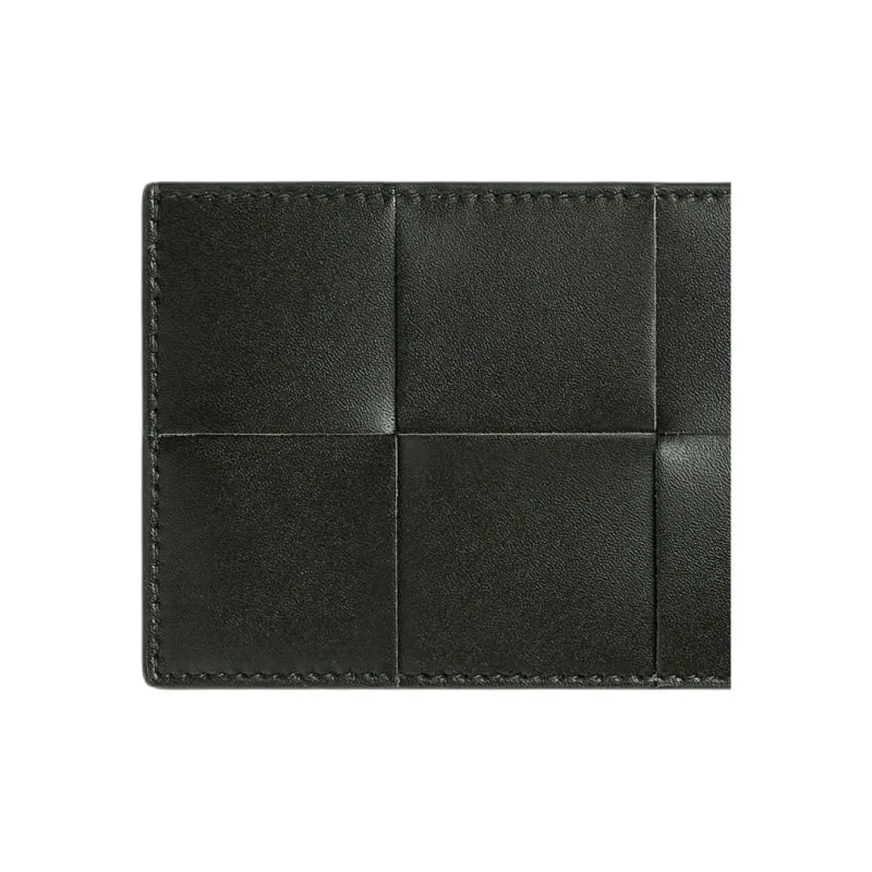 Bottega Veneta CASSETTE Cow Leather Card Holder Regular Men's Dark Moss Color-3