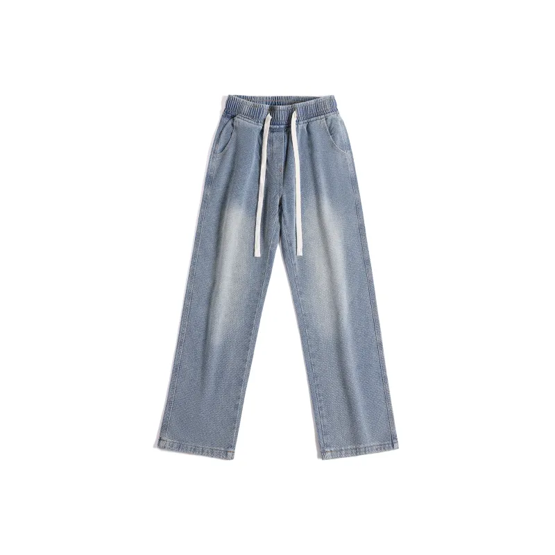 LANGWEIZHE Jeans Unisex Light Blue-0