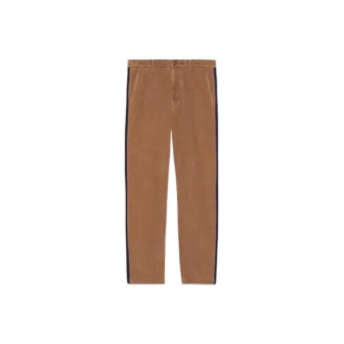 GUCCI Logo Patch Corduroy Trousers