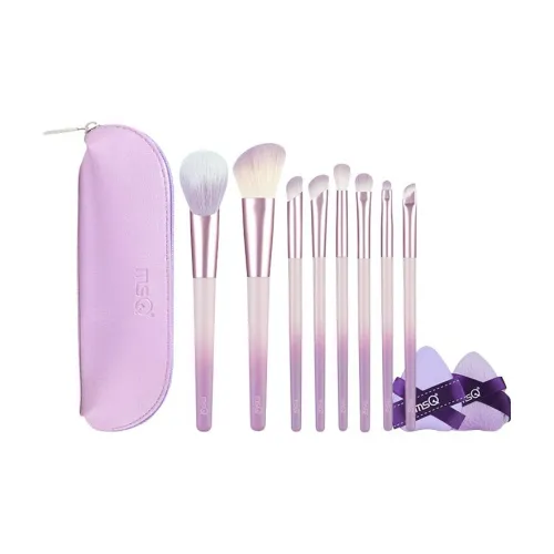 MSQ 8 Pcs Purple Sweet Potato For You Makeup Brushes Detail Soft Skin Friendly Fit To Contour