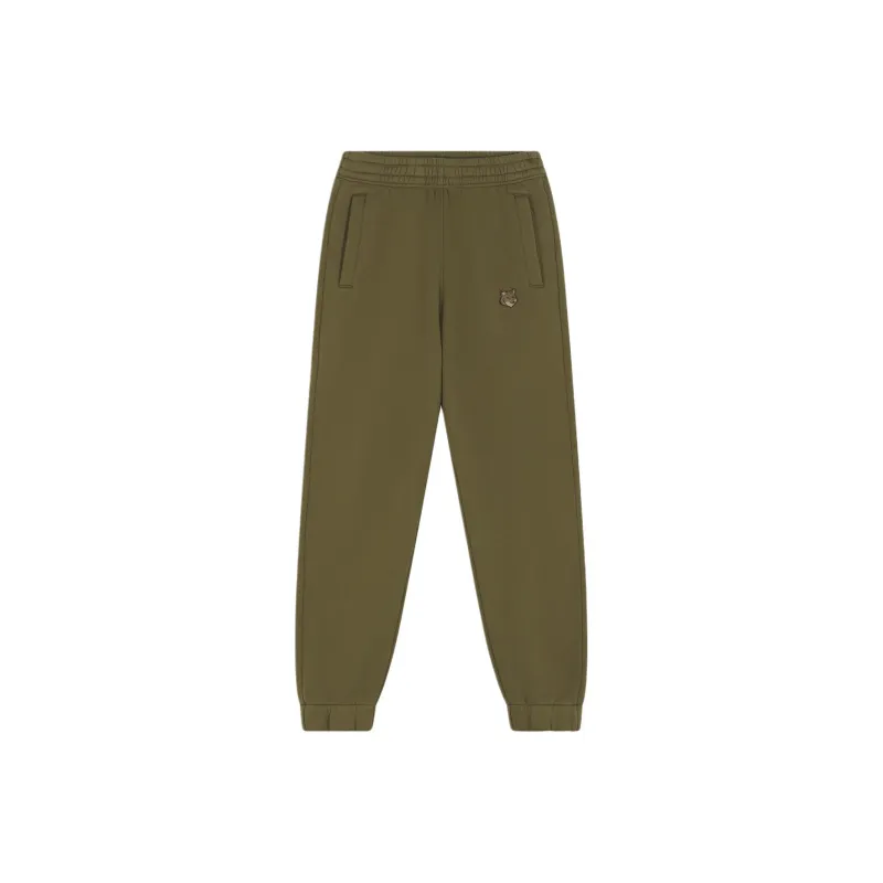 Maison Kitsune Bold Fox Head Patch Sweatpants-0