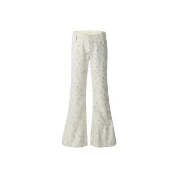 YINLEI Casual Pants Unisex White