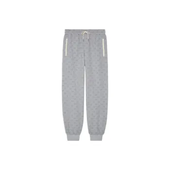 GUCCI Knitted Sports Pants Men's Gray