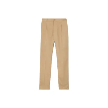 Burberry Embroidered logo Cotton Chino Trousers