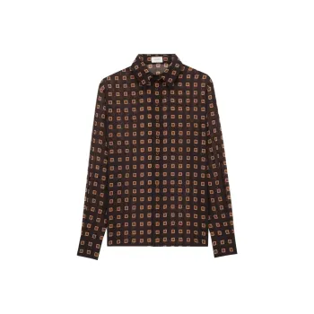 SAINT LAURENT Shirt Men's Coffee