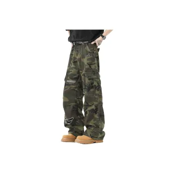 Double Dealer Jeans Unisex Army Green