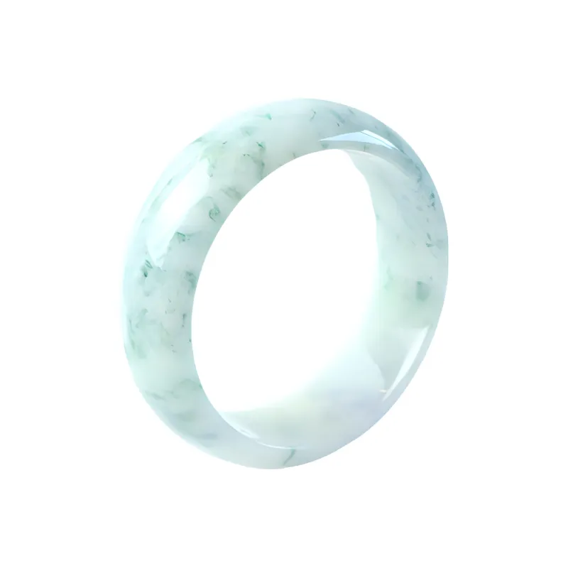 South Asia Bean Type Jadeite Bangles Unisex-0