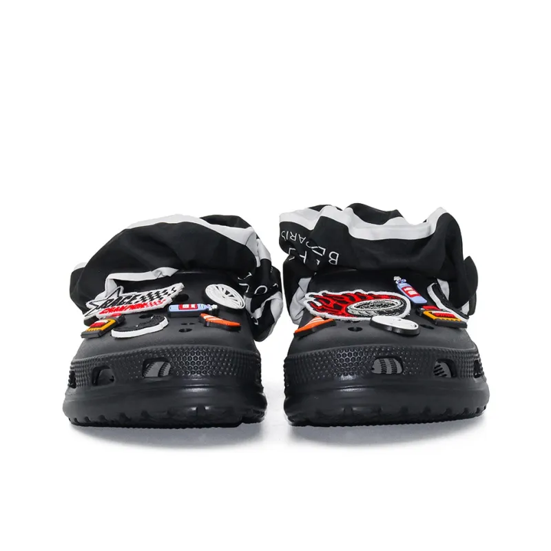 OUBT Niche Hip Hop Style, Cyber Sports Clogs Men's Black-4