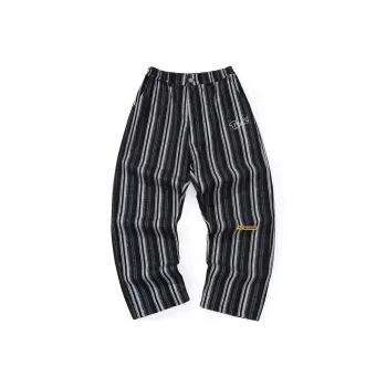 TVX Casual Pants Unisex Black Gray Stripes