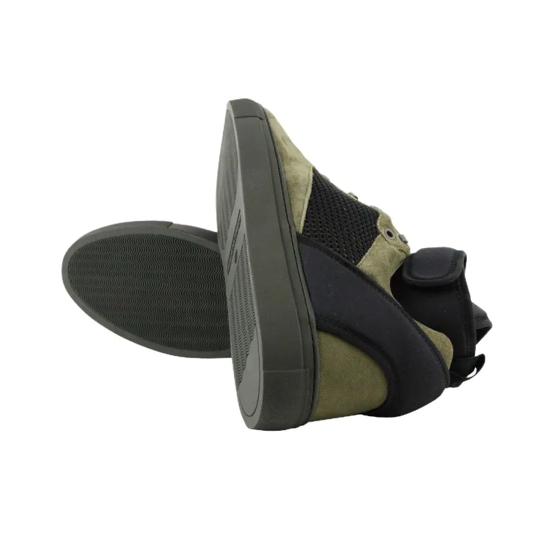 Balenciaga High Top Skateboard Shoes Men's Olive-8