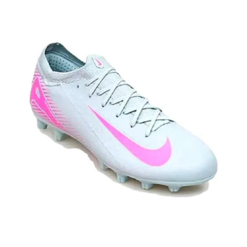 Nike Assassin Series HG Rubber Short Studs Cushioning Soccer Shoes Men's Light Gray-2