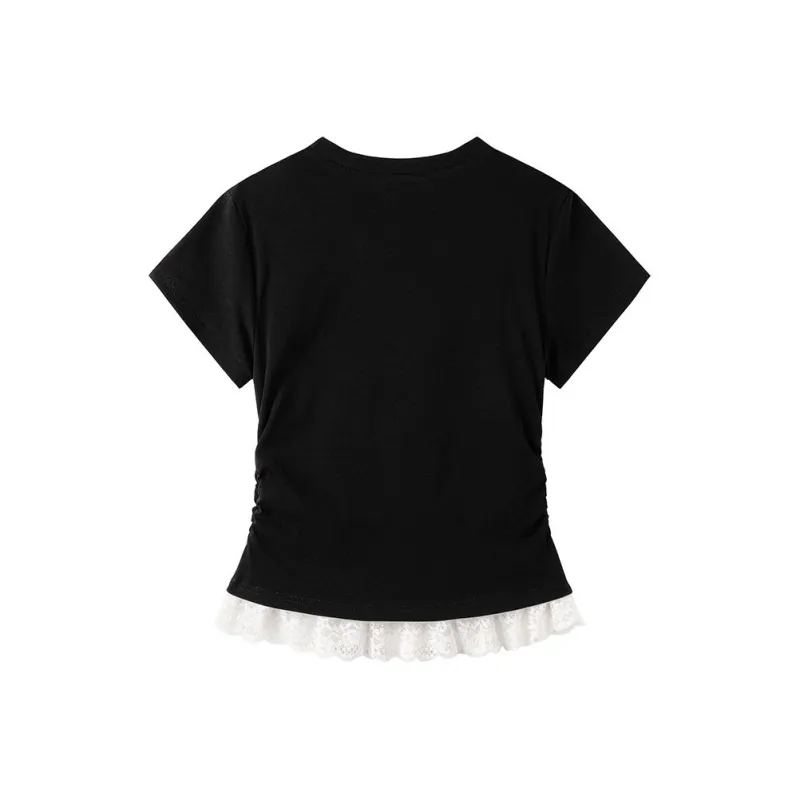 ABCMININ Set in Sleeve T Shirt Women's-1