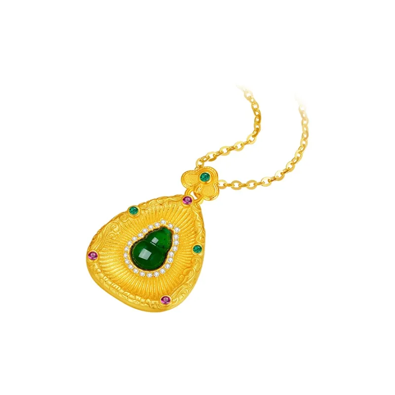 CHOW TAI SENG Glutinous Jade Jadeite Necklaces Women's-1