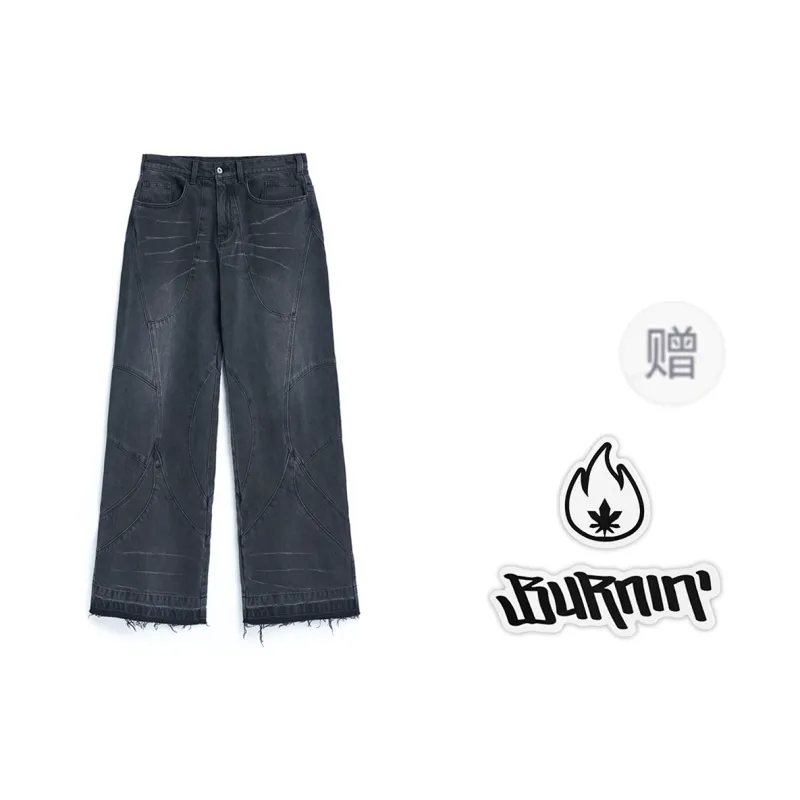 BURNIN Jeans Unisex Black-0