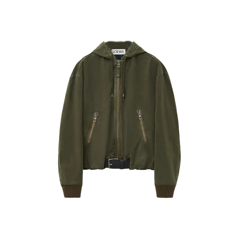 LOEWE FW24 Jackets & Coats Men's Dark Olive-0