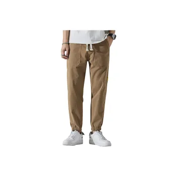 Tonlion Casual Pants Men's Dark Khaki