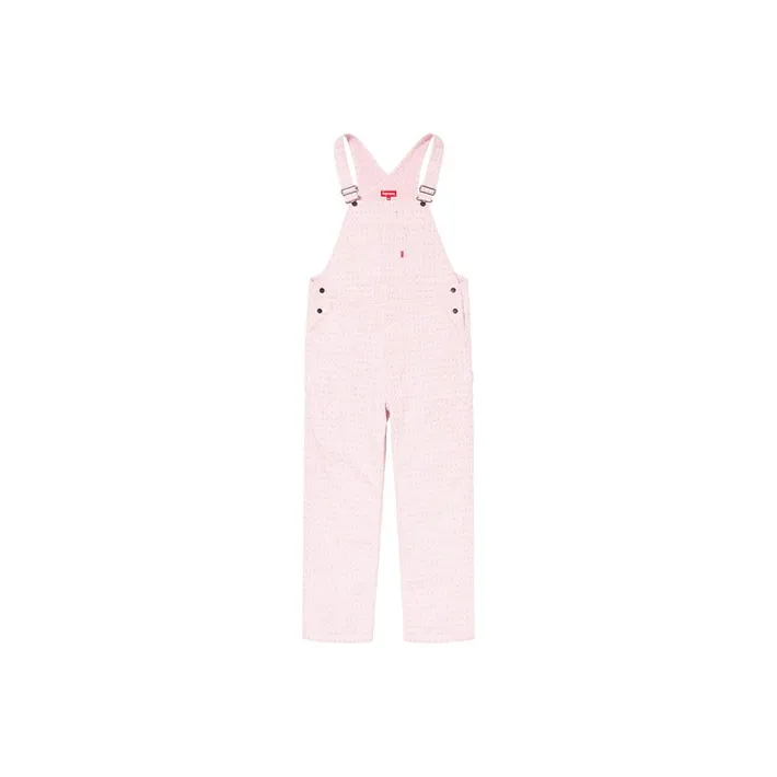 Supreme Jacquard Logos Denim Overalls-1