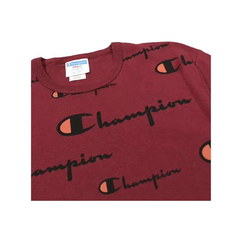 Champion T Shirt US Version Unisex Cherry Red-4