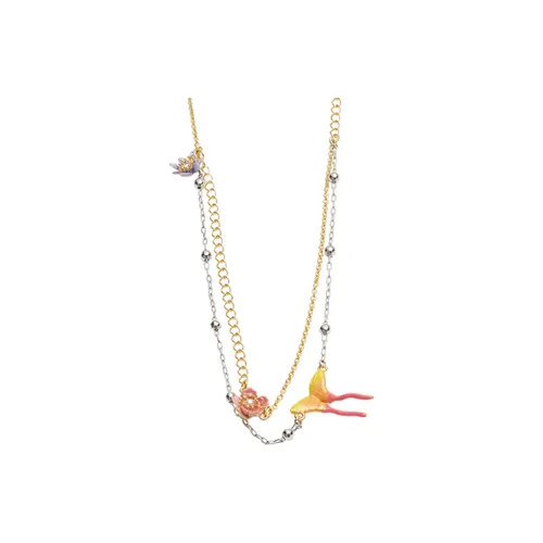 LES NEREIDES Gold Plated Necklaces Women's Gold/Silver
