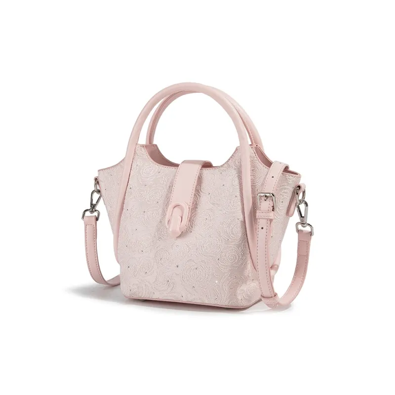 TAMATHA Polyurethane Synthetic Leather Fashion Soft Style Bucket Bag Crossbody Handbag Regular Women's Multicolor-2
