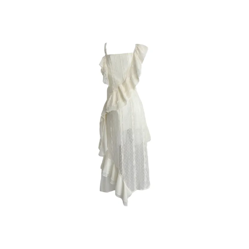 BEAUTIFUL CONFESSION Short Sleeved Dress Women's Apricot-1