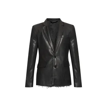 DIESEL J-Phonix Frayed Hem Blazer