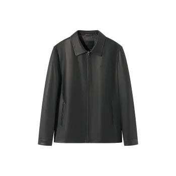 SEVEN Leather Jackets Men Black