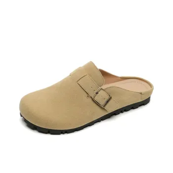 City Camel Rubber Sole Slip Resistant Closed Toe Slippers Women's
