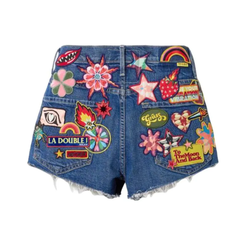 MOTHER Denim Shorts Women's Blue-1