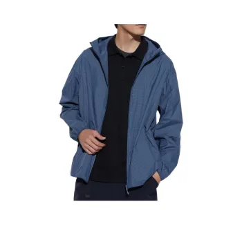 UNIQLO Breathable Water Resistant UV Protection Sun Protection Clothing Men Sea Blue